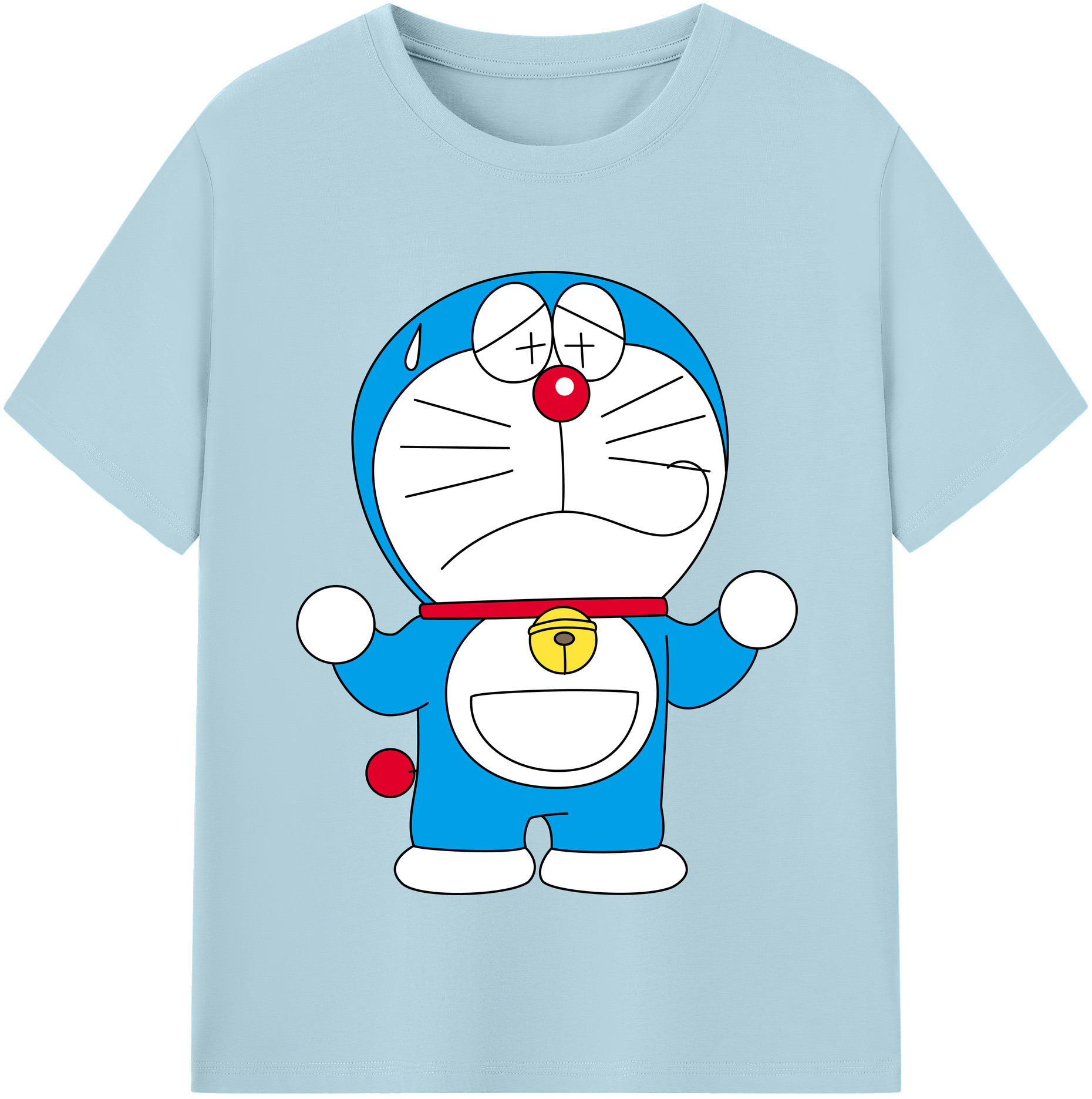 （画像用） ドラえもん Doraemon 綿100％半袖Tシャツ（フロントプリント）